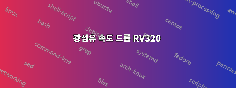 광섬유 속도 드롭 RV320