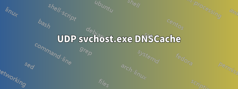 5355 UDP svchost.exe DNSCache