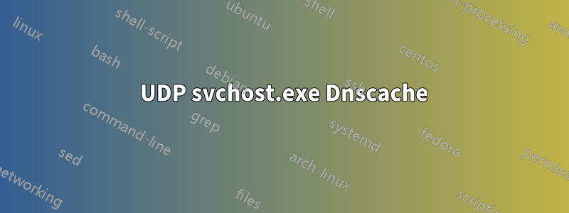 5355 UDP svchost.exe Dnscache