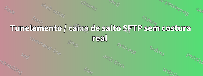 Tunelamento / caixa de salto SFTP sem costura real 