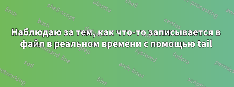 Наблюдаю за тем, как что-то записывается в файл в реальном времени с помощью tail