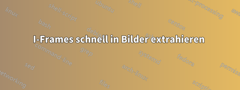 I-Frames schnell in Bilder extrahieren