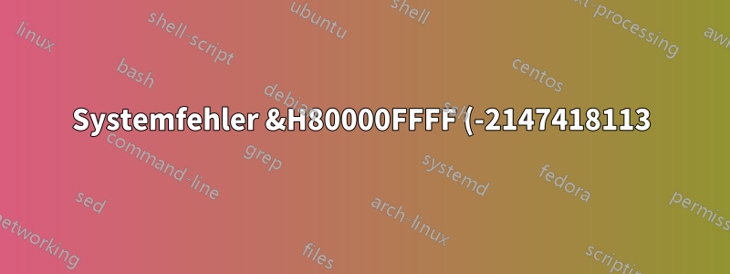 Systemfehler &H80000FFFF (-2147418113) bei der Verwendung von Makros in Word 2016