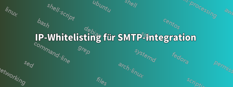 IP-Whitelisting für SMTP-Integration