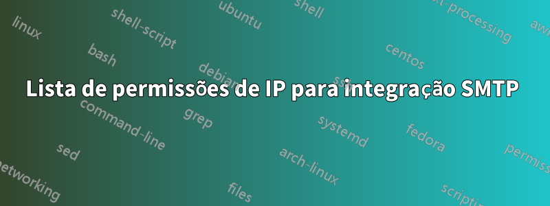 Lista de permissões de IP para integração SMTP