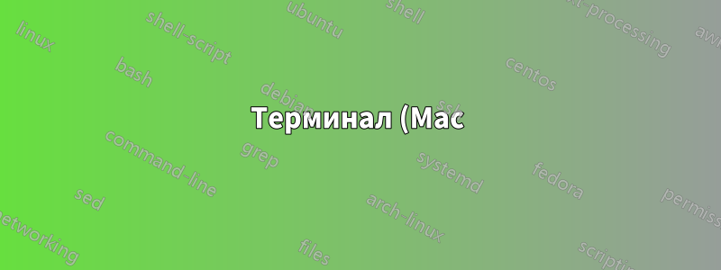 Терминал (Mac) при запуске ведет себя не так, как должен
