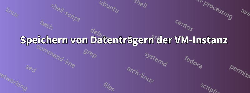 Speichern von Datenträgern der VM-Instanz