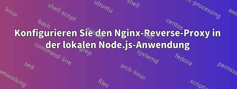 Konfigurieren Sie den Nginx-Reverse-Proxy in der lokalen Node.js-Anwendung