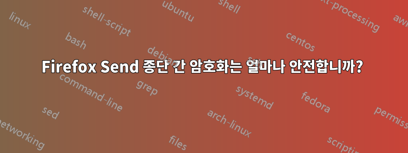 Firefox Send 종단 간 암호화는 얼마나 안전합니까?