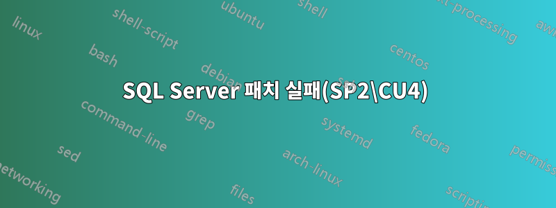 SQL Server 패치 실패(SP2\CU4)