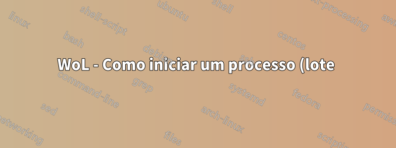 WoL - Como iniciar um processo (lote) após a execução do Windows 10?