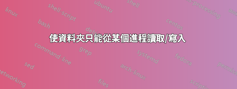 使資料夾只能從某個進程讀取/寫入