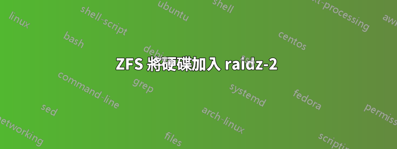 ZFS 將硬碟加入 raidz-2