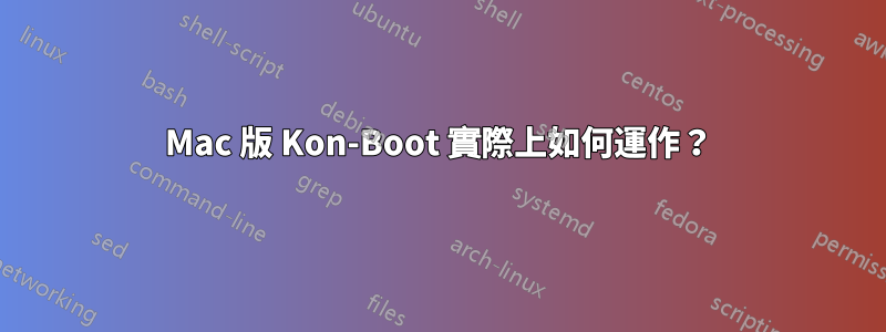 Mac 版 Kon-Boot 實際上如何運作？