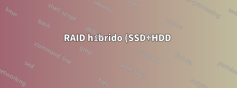 RAID híbrido (SSD+HDD) da resultados inesperados