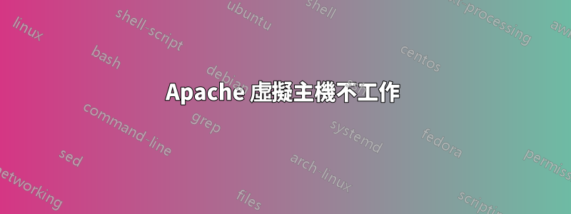 Apache 虛擬主機不工作