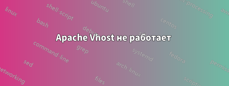 Apache Vhost не работает