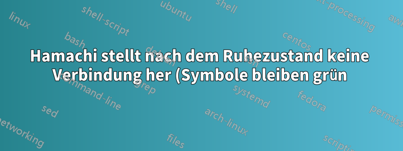 Hamachi stellt nach dem Ruhezustand keine Verbindung her (Symbole bleiben grün)