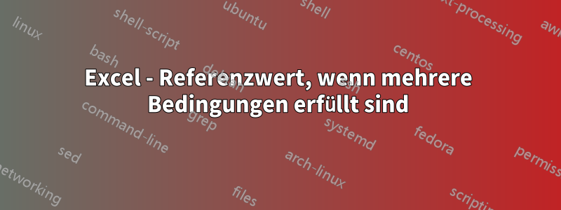 Excel - Referenzwert, wenn mehrere Bedingungen erfüllt sind