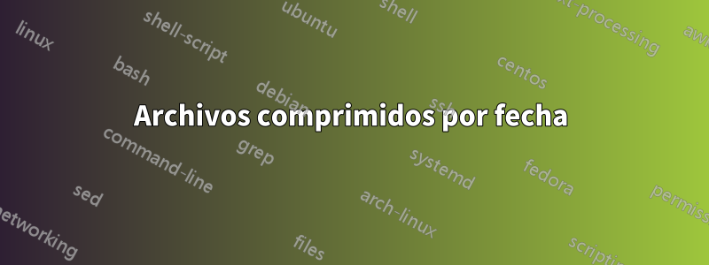 Archivos comprimidos por fecha