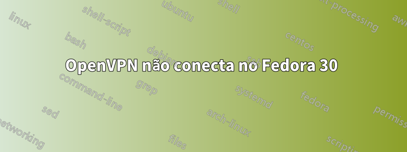 OpenVPN não conecta no Fedora 30