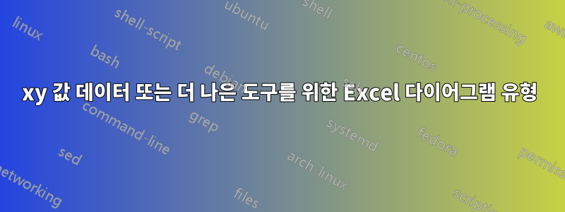 xy 값 데이터 또는 더 나은 도구를 위한 Excel 다이어그램 유형