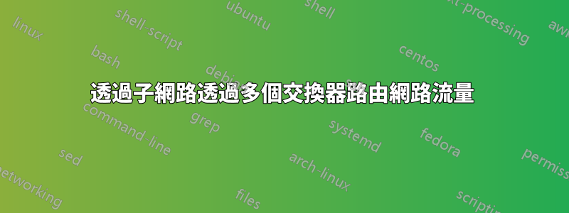 透過子網路透過多個交換器路由網路流量