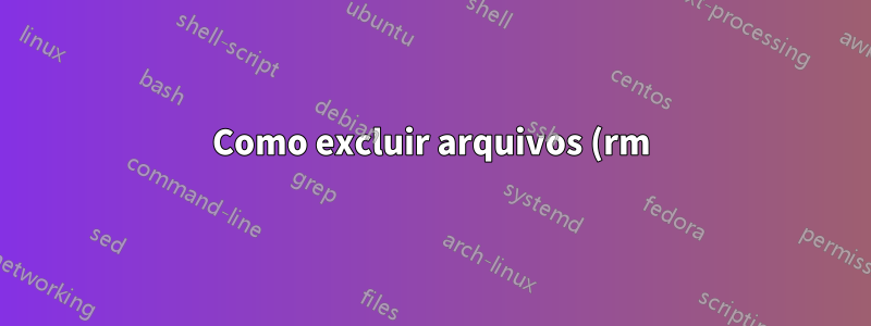 Como excluir arquivos (rm) em uma montagem CIFS quando o nome do arquivo contém dois pontos (:) ou outros caracteres especiais?