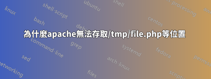 為什麼apache無法存取/tmp/file.php等位置