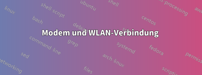 Modem und WLAN-Verbindung