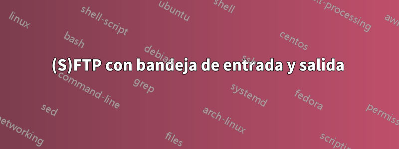 (S)FTP con bandeja de entrada y salida