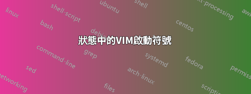 狀態中的VIM啟動符號