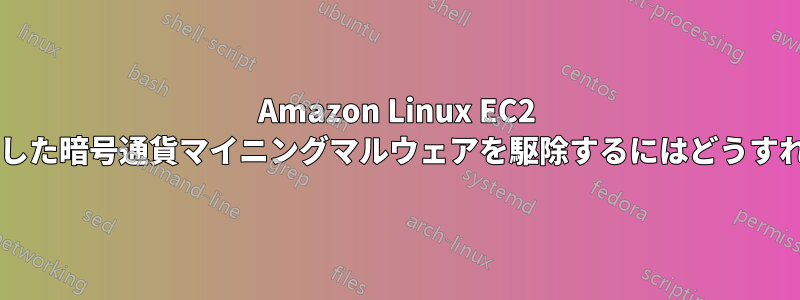 Amazon Linux EC2 サーバーに感染した暗号通貨マイニングマルウェアを駆除するにはどうすればいいですか?