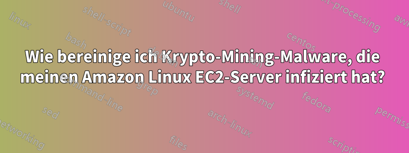 Wie bereinige ich Krypto-Mining-Malware, die meinen Amazon Linux EC2-Server infiziert hat?