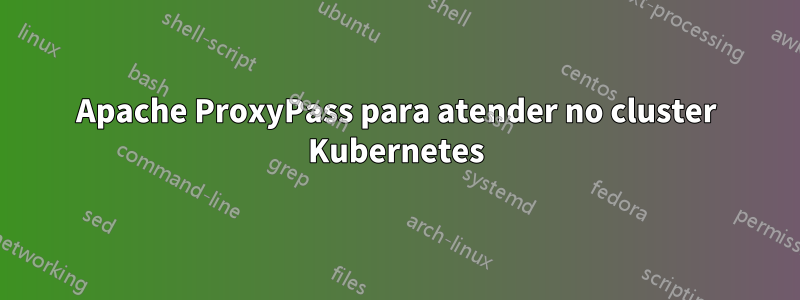 Apache ProxyPass para atender no cluster Kubernetes