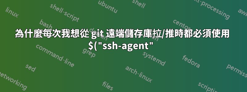 為什麼每次我想從 git 遠端儲存庫拉/推時都必須使用 $("ssh-agent") ?