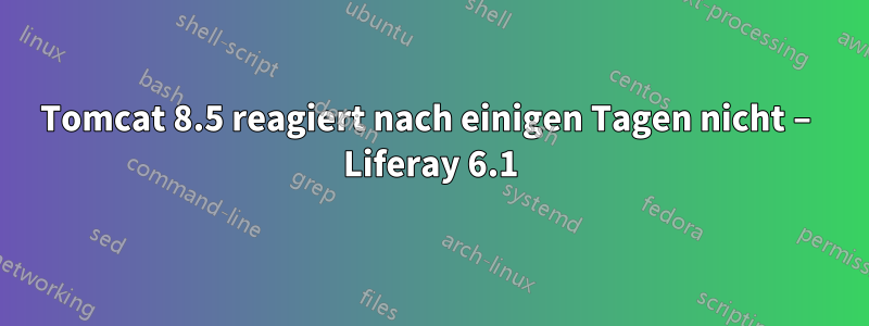 Tomcat 8.5 reagiert nach einigen Tagen nicht – Liferay 6.1