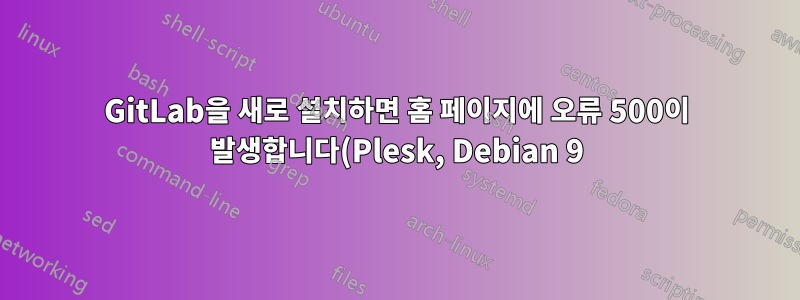GitLab을 새로 설치하면 홈 페이지에 오류 500이 발생합니다(Plesk, Debian 9).