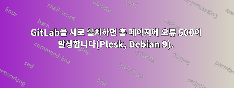 GitLab을 새로 설치하면 홈 페이지에 오류 500이 발생합니다(Plesk, Debian 9).