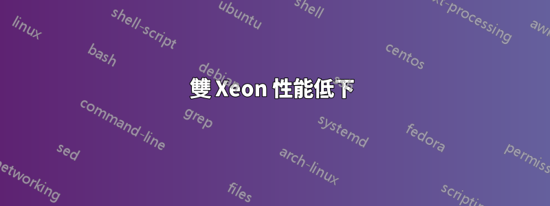 雙 Xeon 性能低下