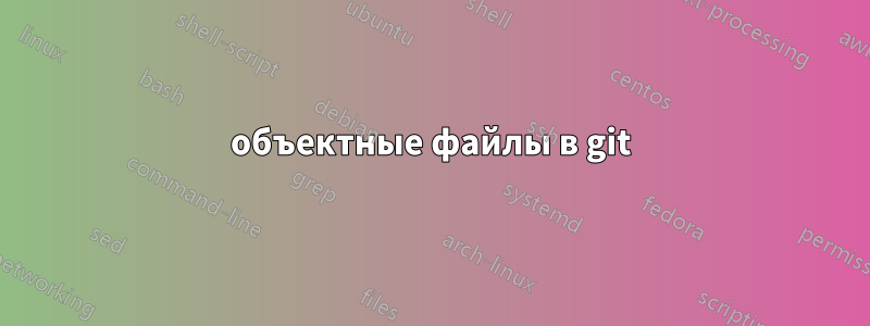 объектные файлы в git