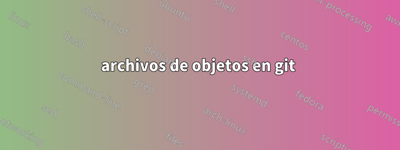 archivos de objetos en git