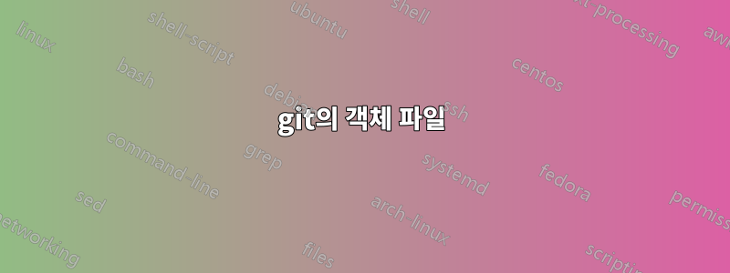 git의 객체 파일