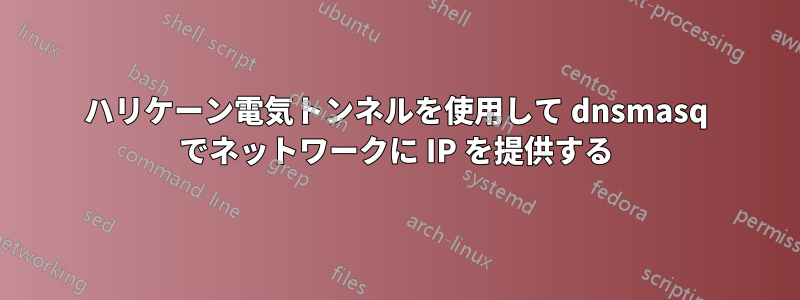 ハリケーン電気トンネルを使用して dnsmasq でネットワークに IP を提供する