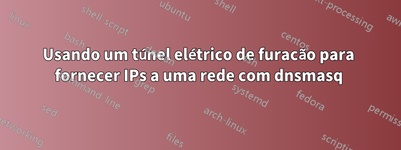 Usando um túnel elétrico de furacão para fornecer IPs a uma rede com dnsmasq