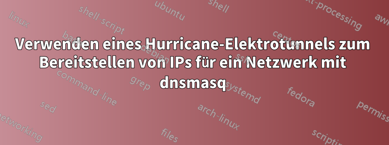 Verwenden eines Hurricane-Elektrotunnels zum Bereitstellen von IPs für ein Netzwerk mit dnsmasq