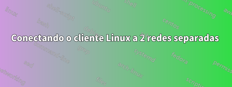 Conectando o cliente Linux a 2 redes separadas