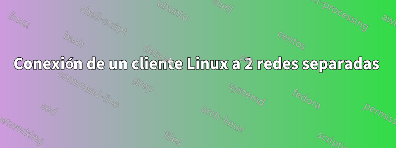 Conexión de un cliente Linux a 2 redes separadas