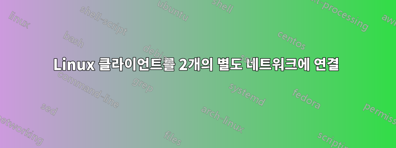 Linux 클라이언트를 2개의 별도 네트워크에 연결