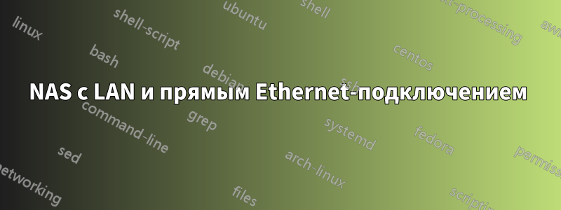 NAS с LAN и прямым Ethernet-подключением